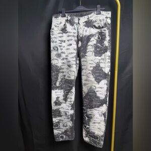 Authentic Givenchy Monochrome Patterned Jeans